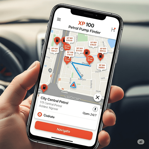 XP 100 Petrol Pump Finder